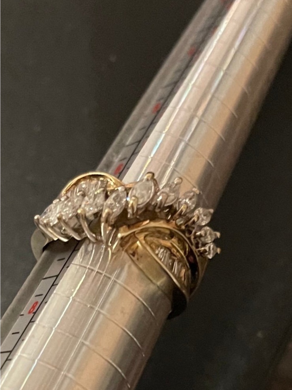 Ring Leaf Cluster Diamond ring - Picture 6 of 7